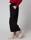 Details Long Pants Cullotes With Stretch Fabric