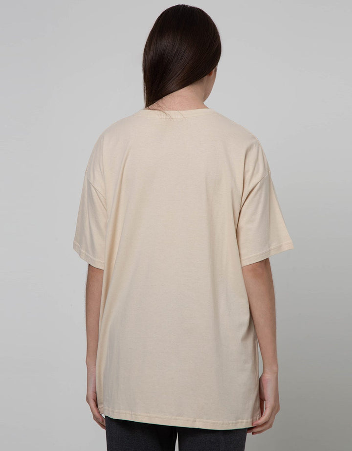 Details Short Sleeve T-Shirt Oversize Print With High Five And Goods Vibes