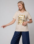 Details Short Sleeve T-Shirt Regular Tee With Flower