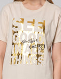 Details Short Sleeve T-Shirt Regular Tee With Flower