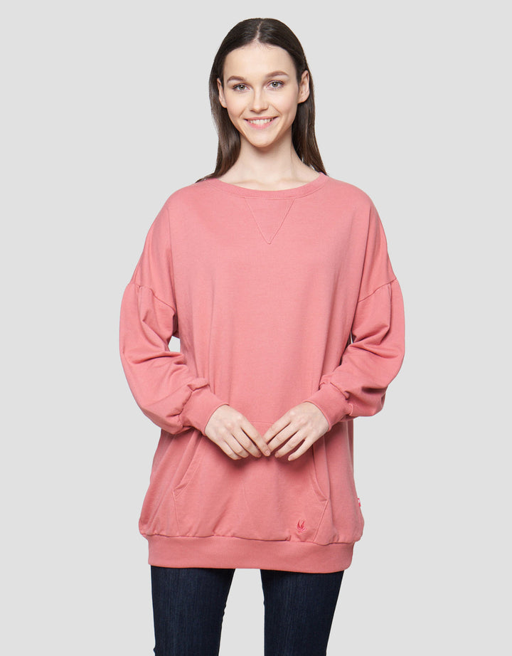Cardinal Girl Round Neck Sweater Wanita