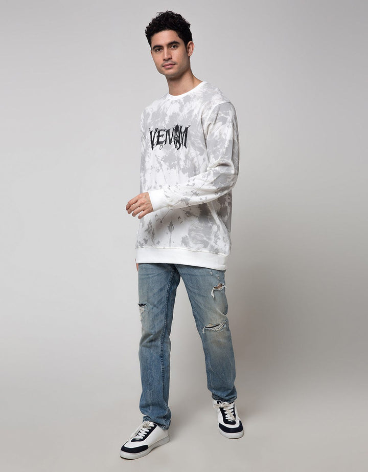 Marvel Venom Print Sweater Pria