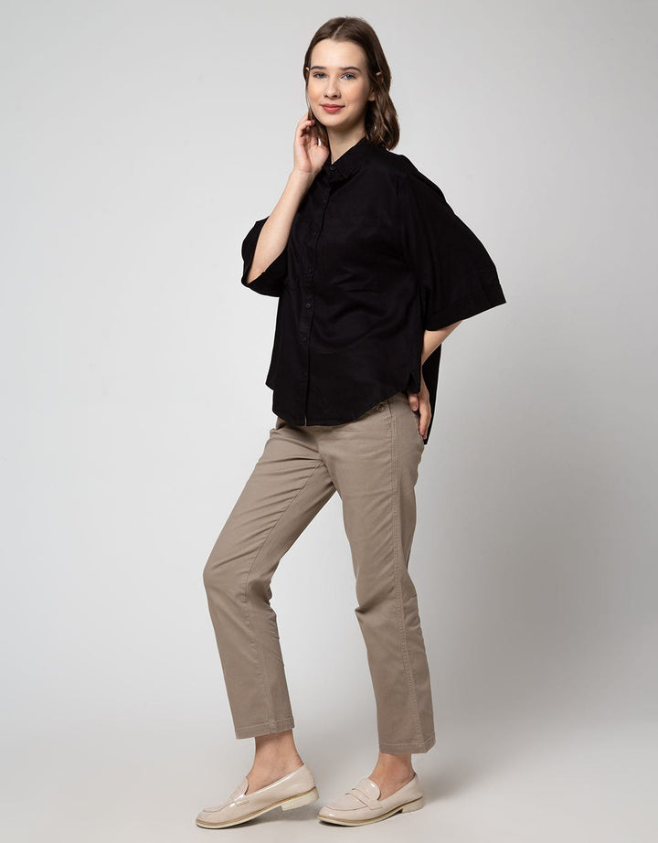 Nevada Short Sleeve Shirt Rayon Twill With Pockets