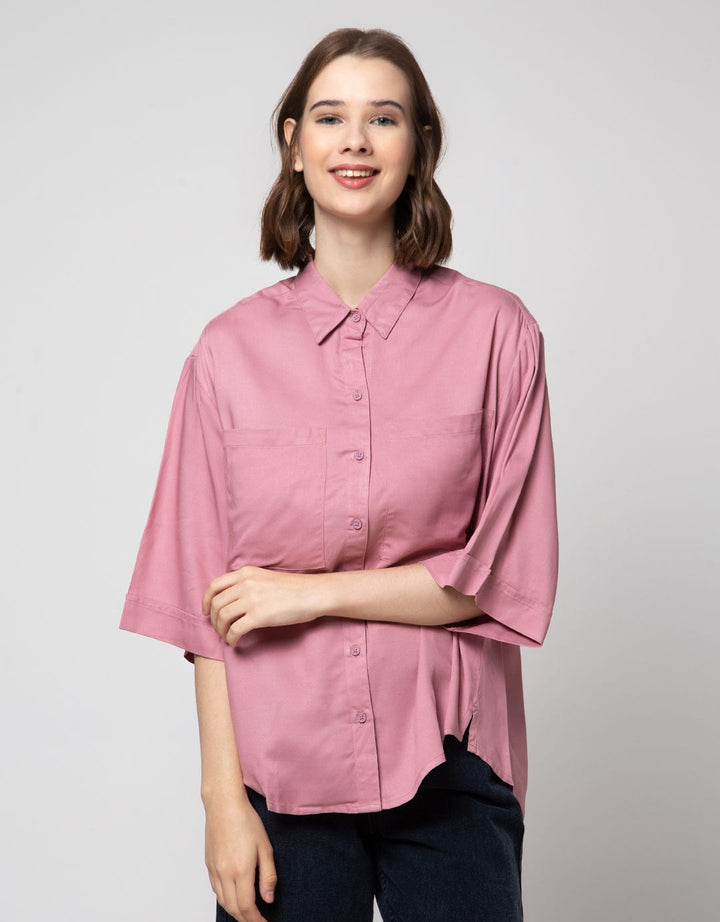 Nevada Short Sleeve Shirt Rayon Twill With Pockets