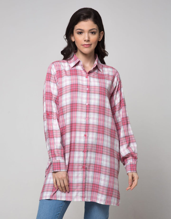 Nevada Long Sleeve Shirt Stripe Long Rayon
