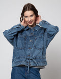 Nevada Denim Jacket Long Sleeve With String