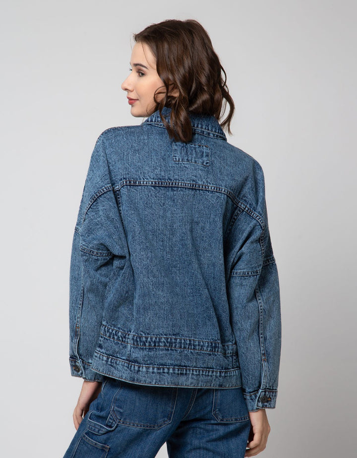 Nevada Denim Jacket Long Sleeve With String