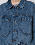 Nevada Denim Jacket Long Sleeve With String