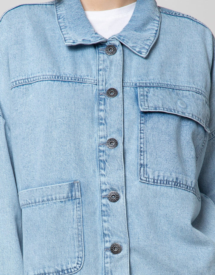 Nevada Denim Jacket Long Sleeve Pocket