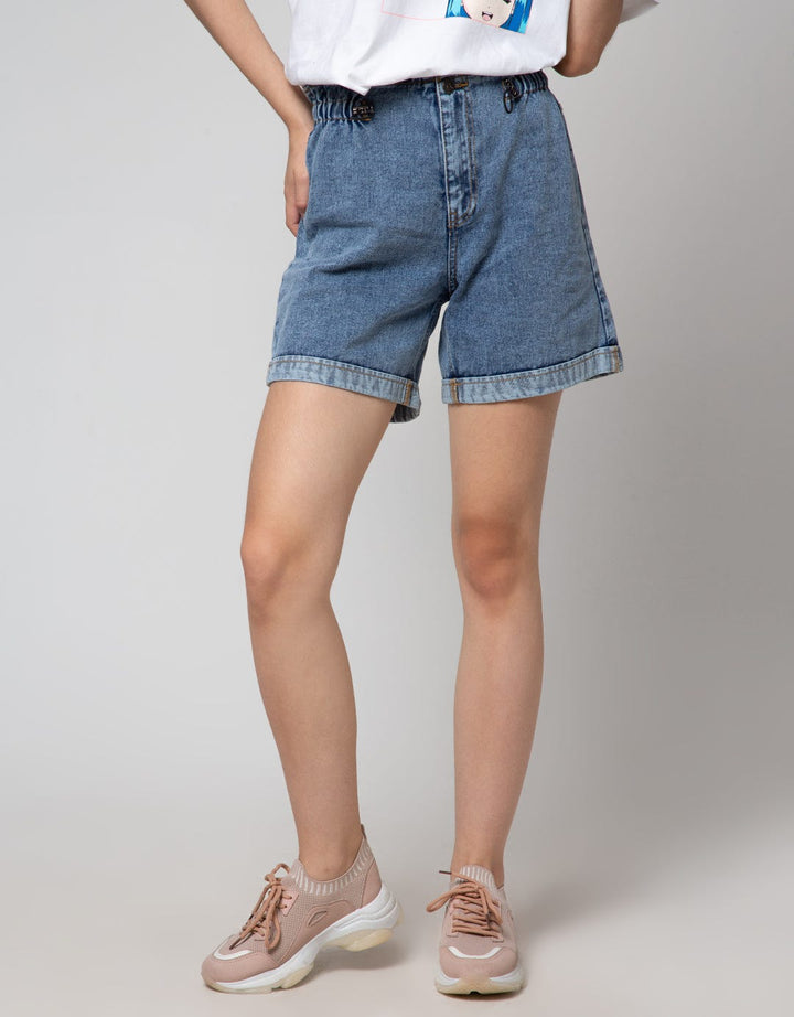 Nevada Denim Short Pants With Puller