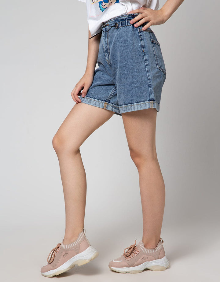 Nevada Denim Short Pants With Puller