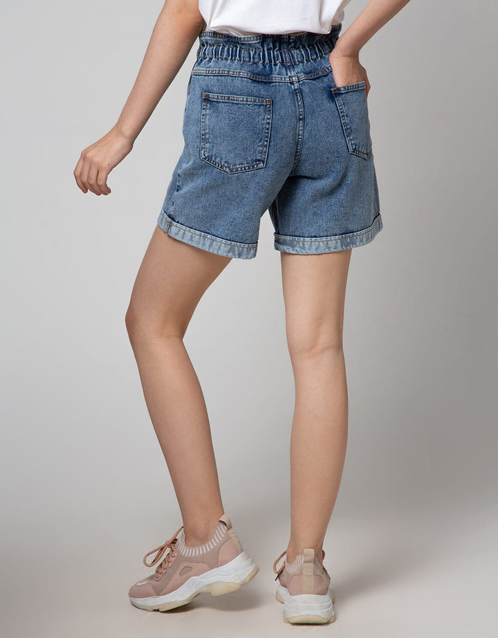 Nevada Denim Short Pants With Puller