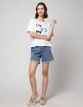 Nevada Denim Short Pants With Puller