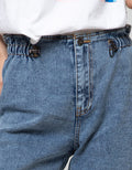 Nevada Denim Short Pants With Puller