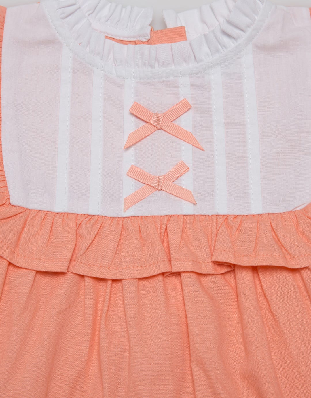 Pipiniko Short Sleeve Midi Dress Ruffle Neck