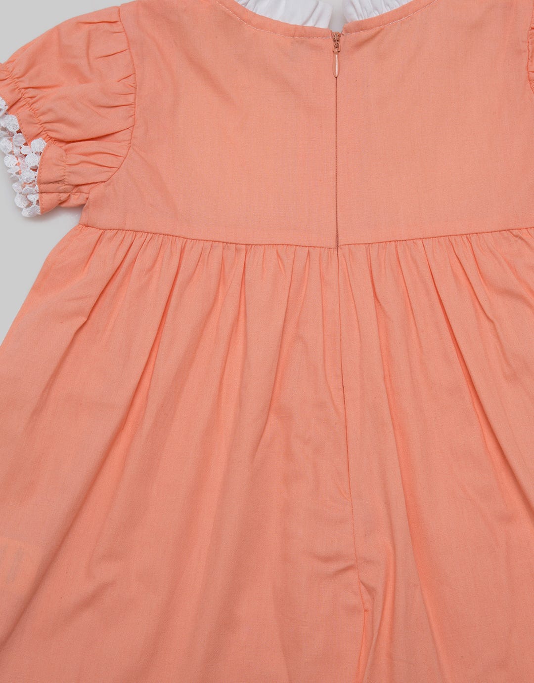 Pipiniko Short Sleeve Midi Dress Ruffle Neck