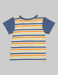 Pipiniko Short Sleeve T-Shirt Print Stripe Monster Truck