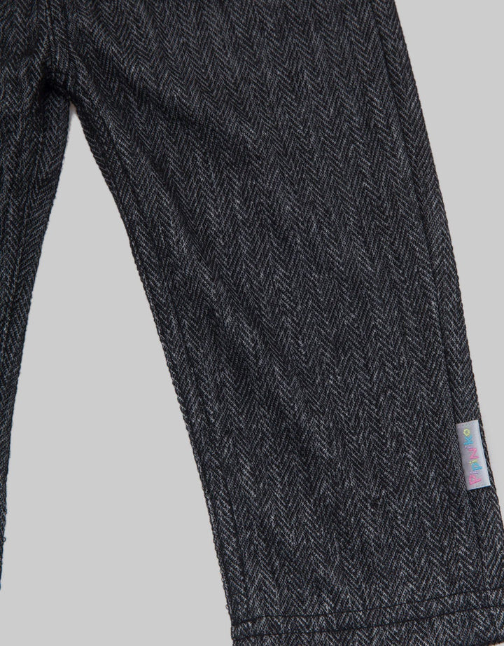 Pipiniko Long Pants Herringbone Textured