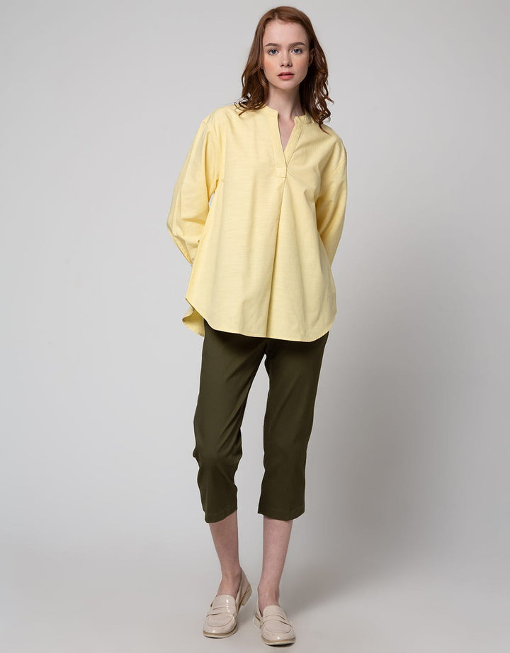 ST. YVES Long Sleeve Blouse 7/8 Viscose V Neck