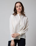 St. Yves Pleat At Back Blouse Wanita