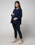 Connexion Airflow Gold Button Blouse Ibu Hamil