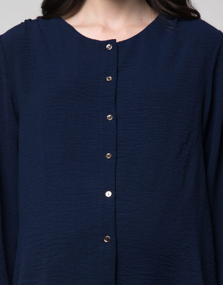 Connexion Airflow Gold Button Blouse Ibu Hamil