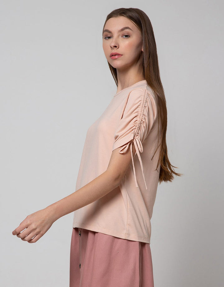 Connexion Ruched Sleeve Women's T-Shirt