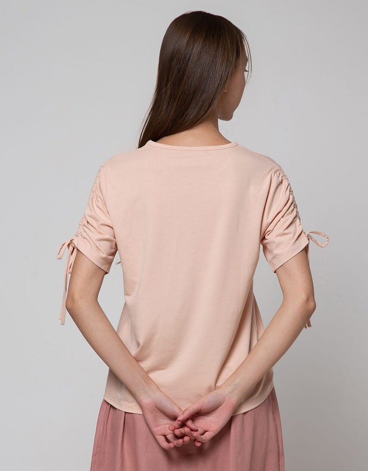 Connexion Ruched Sleeve Women's T-Shirt