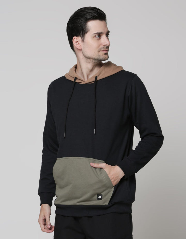 American Jeans Jacket Hoodie Tricolor