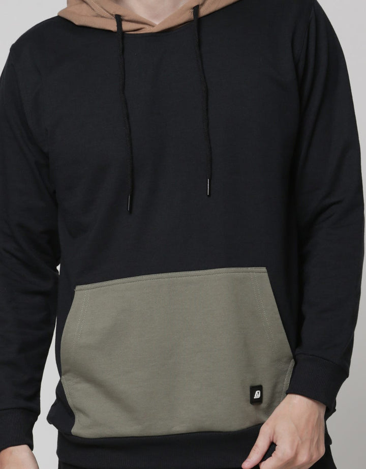 American Jeans Jacket Hoodie Tricolor