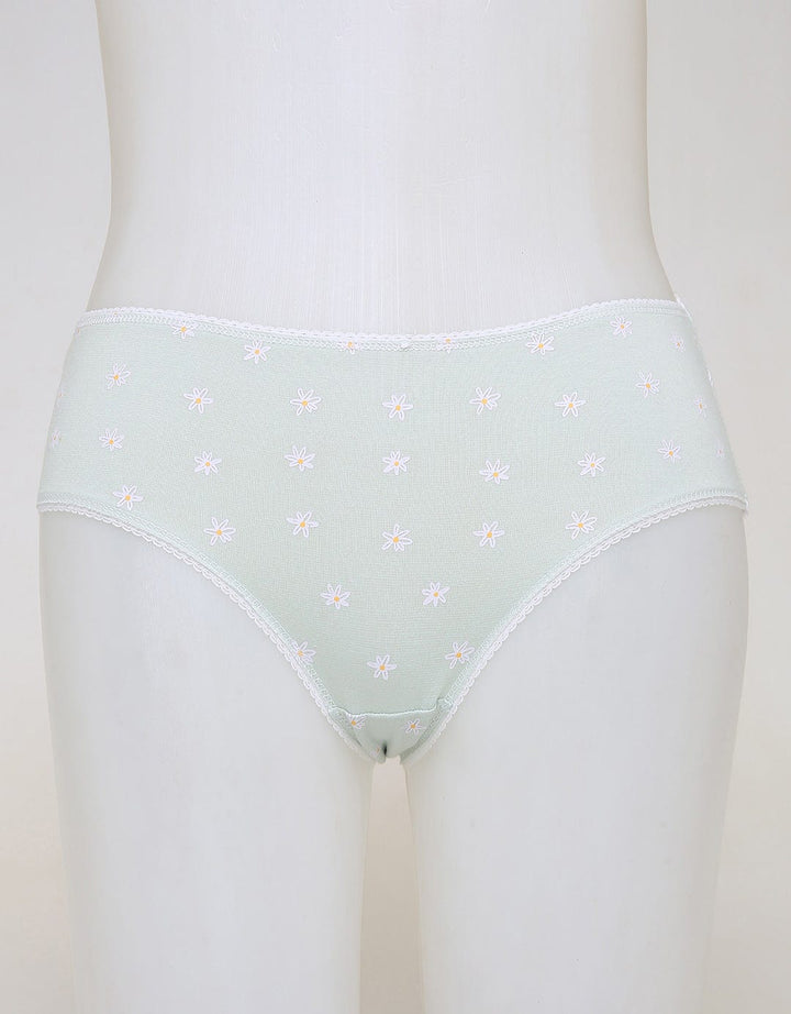Nevada Midi Briefs Panty Aop Daisy