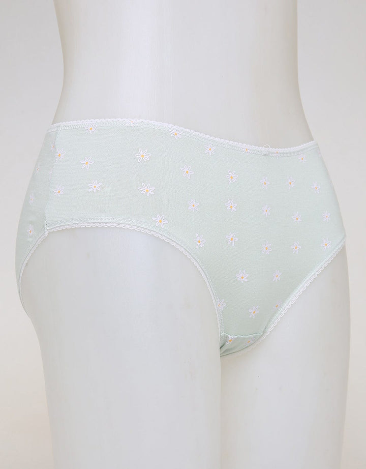 Nevada Midi Briefs Panty Aop Daisy
