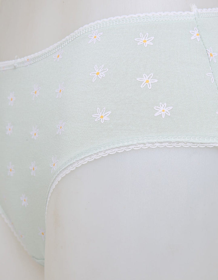 Nevada Midi Briefs Panty Aop Daisy