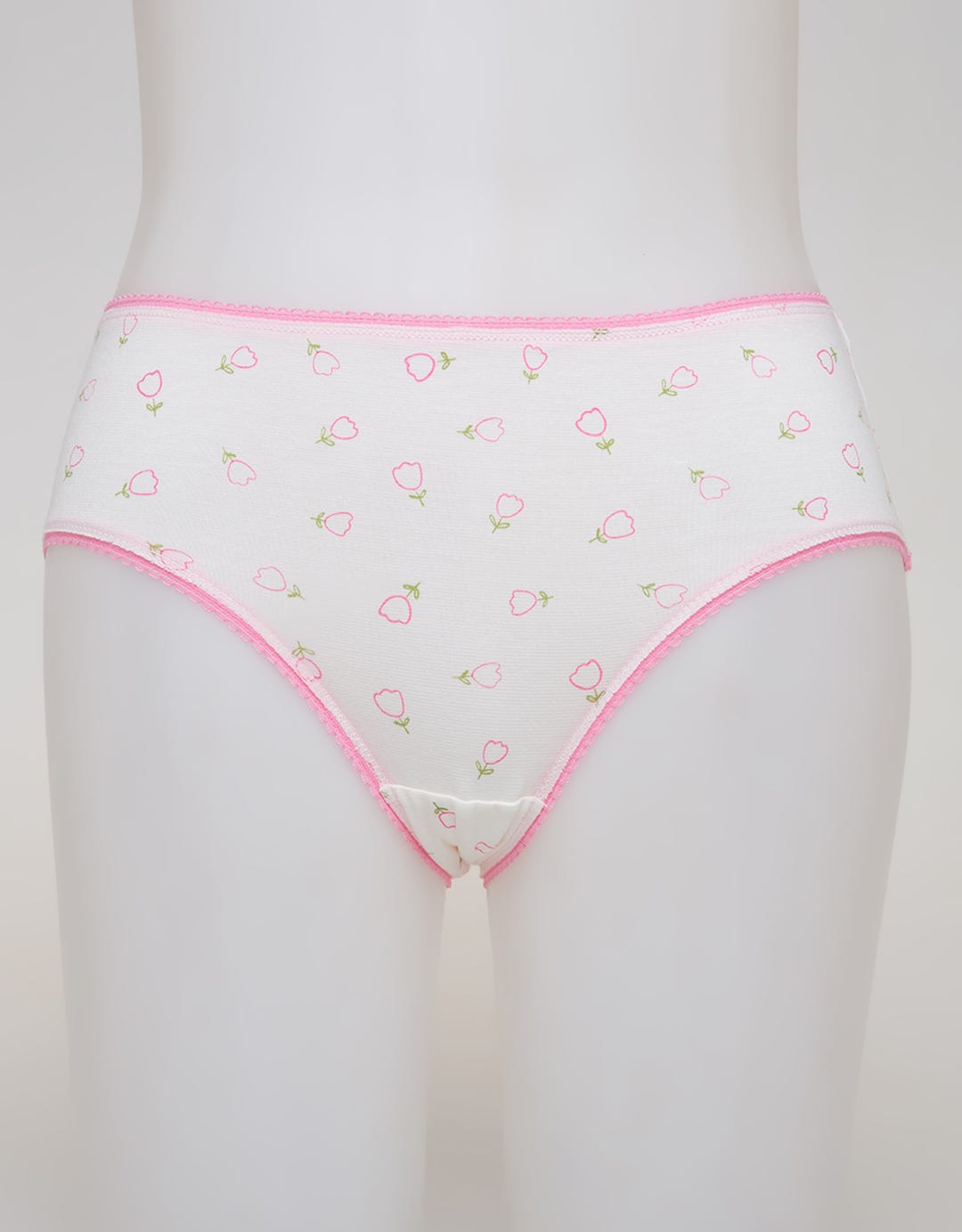 Nevada Midi Briefs Panty Aop Tulip Outline