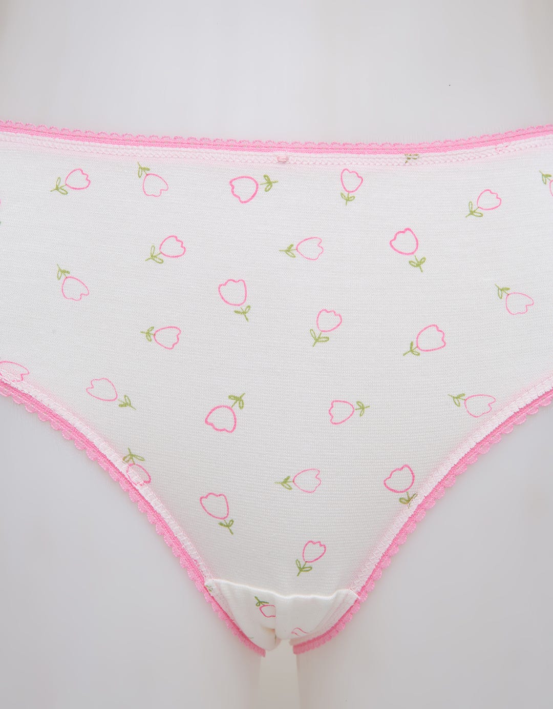 Nevada Midi Briefs Panty Aop Tulip Outline