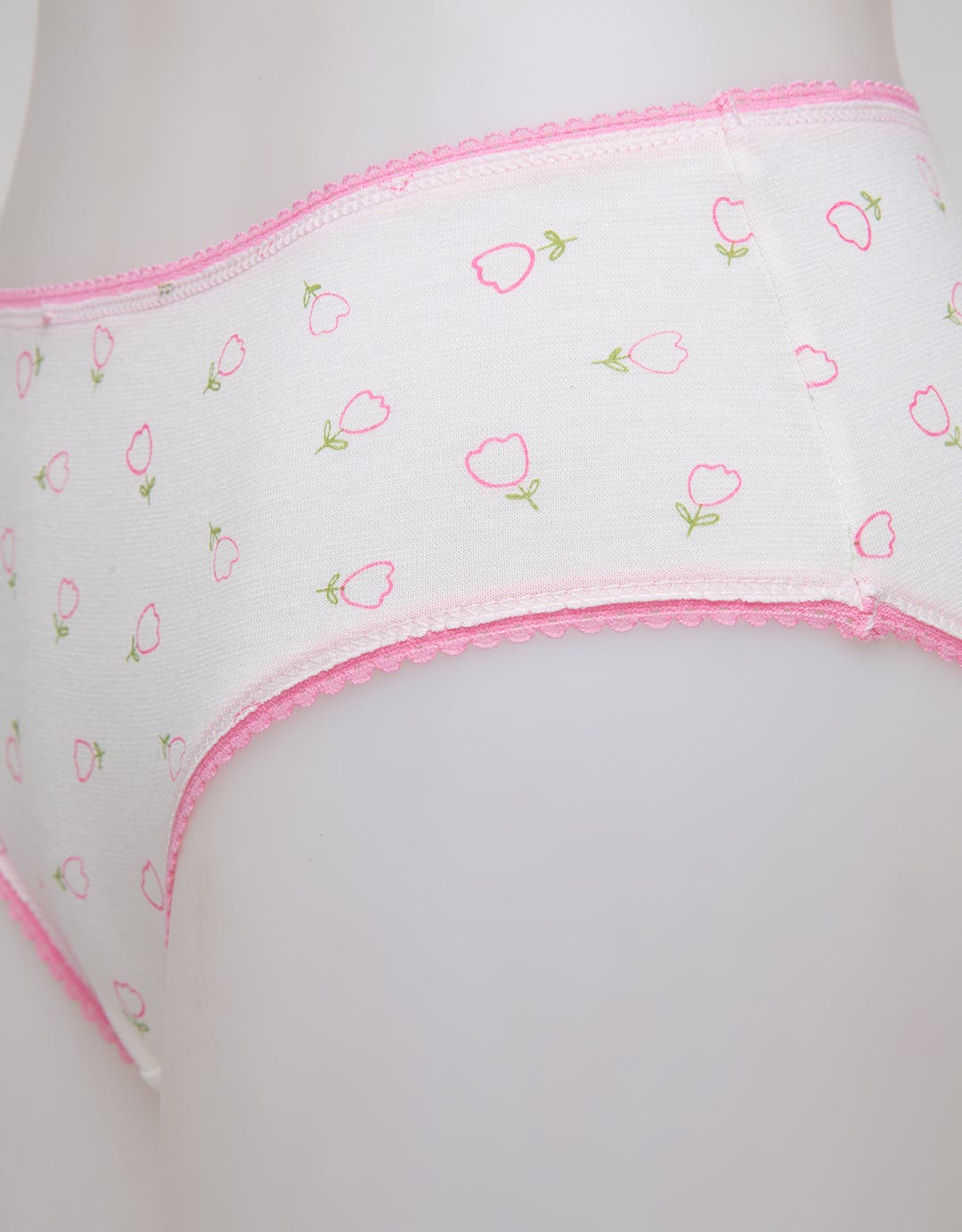 Nevada Midi Briefs Panty Aop Tulip Outline