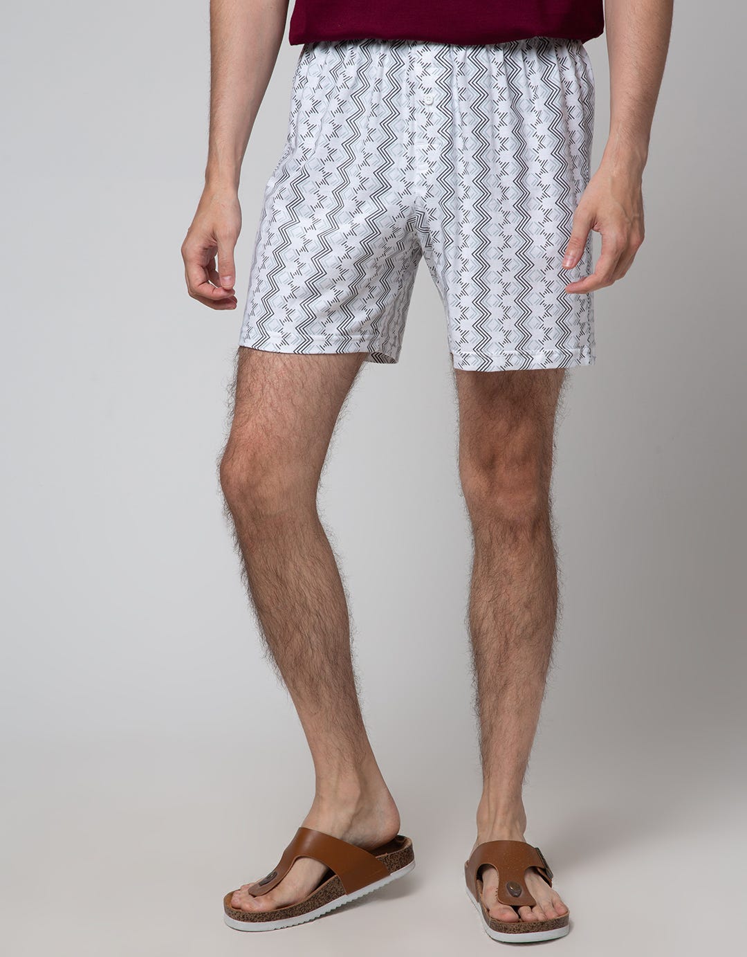Cole Boxer Knit Waving Print
