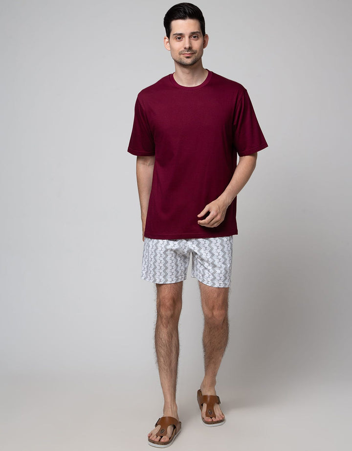 Cole Boxer Knit Waving Print