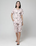 ST. YVES Short Sleeve Pajama Capri Curly Sheep
