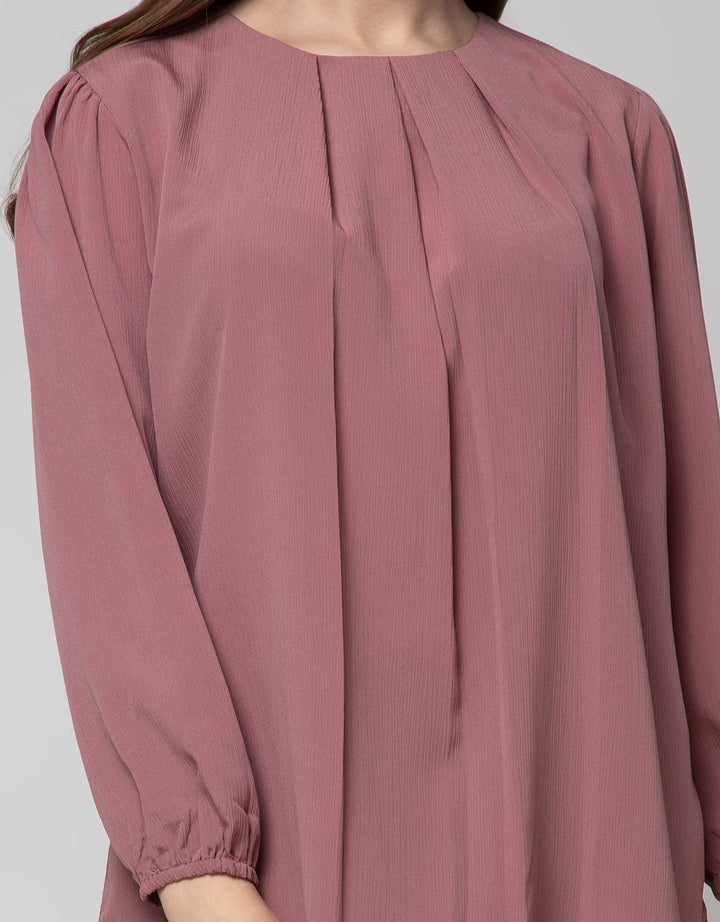 St. Yves Long Sleeve Blouse Poly Crinkle