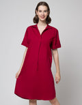 St. Yves Cotton Poplin Mini Dress Wanita