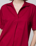St. Yves Cotton Poplin Mini Dress Wanita