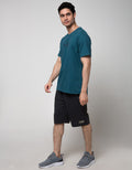 T Zone Kaos Lengan Pendek Pria Print Theme Uneven Relief - Spirit