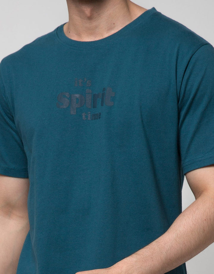 T Zone Kaos Lengan Pendek Pria Print Theme Uneven Relief - Spirit
