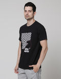 T Zone Short Sleeve T-Shirt Print Theme Illusive Graphic - Chess Master