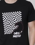 T Zone Short Sleeve T-Shirt Print Theme Illusive Graphic - Chess Master