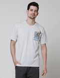 T Zone Short Sleeve T-Shirt Photoprint Theme College Art - Broke