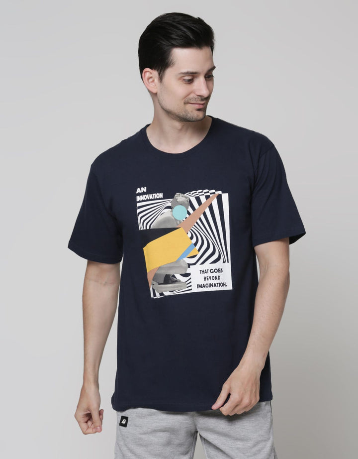 T Zone Short Sleeve T-Shirt Photoprint Theme College Art - Innovation