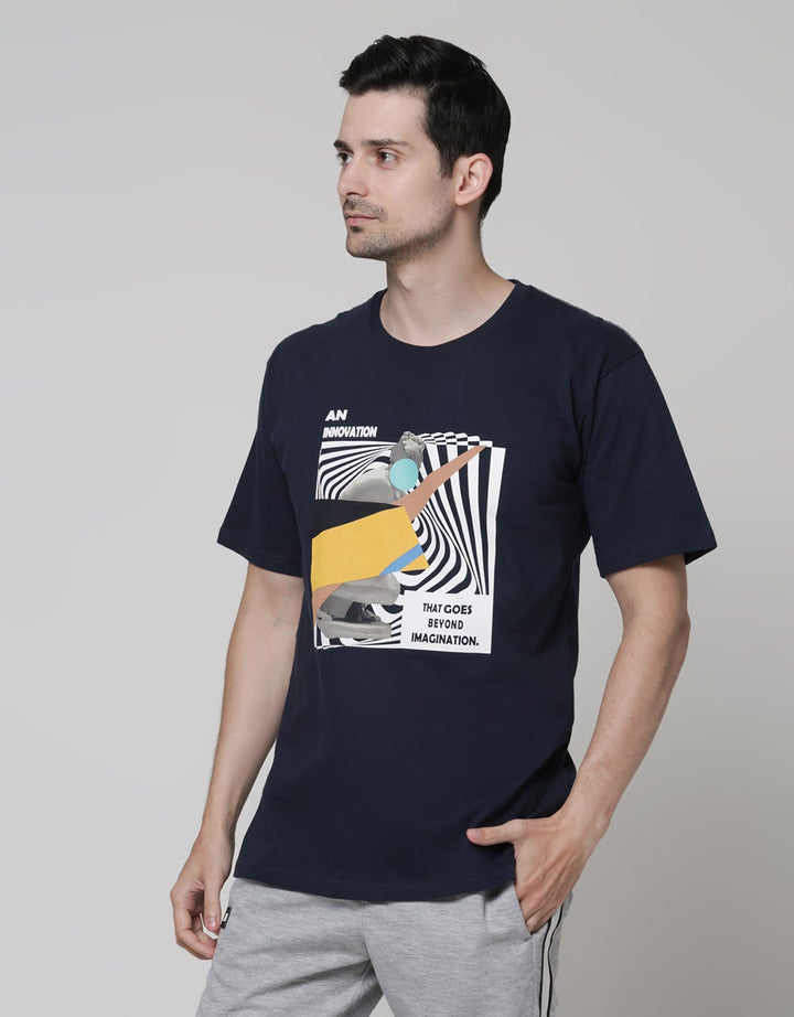 T Zone Short Sleeve T-Shirt Photoprint Theme College Art - Innovation