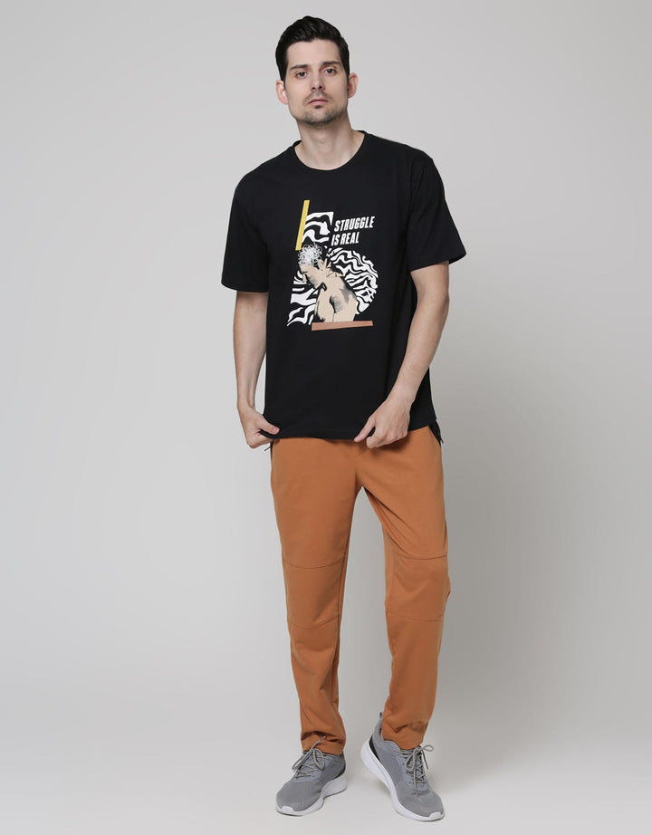 T Zone Short Sleeve T-Shirt Theme College Art Struggle